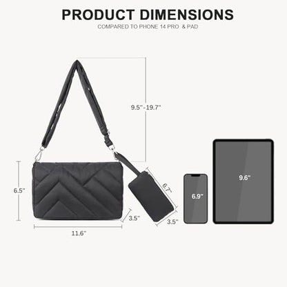 Crossbody Bags for Women Puffer Bag Designer Purse Lightweight Shoulder Handbags