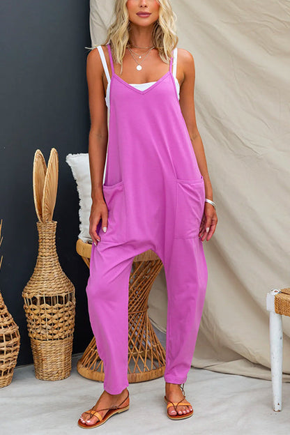 Casual Pocketed Cami Jumpsuit