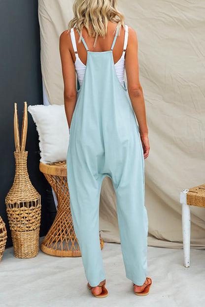 Casual Pocketed Cami Jumpsuit
