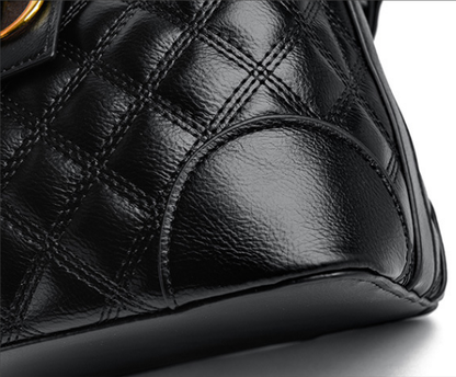 Chic Elegant Quilted Bucket Bag