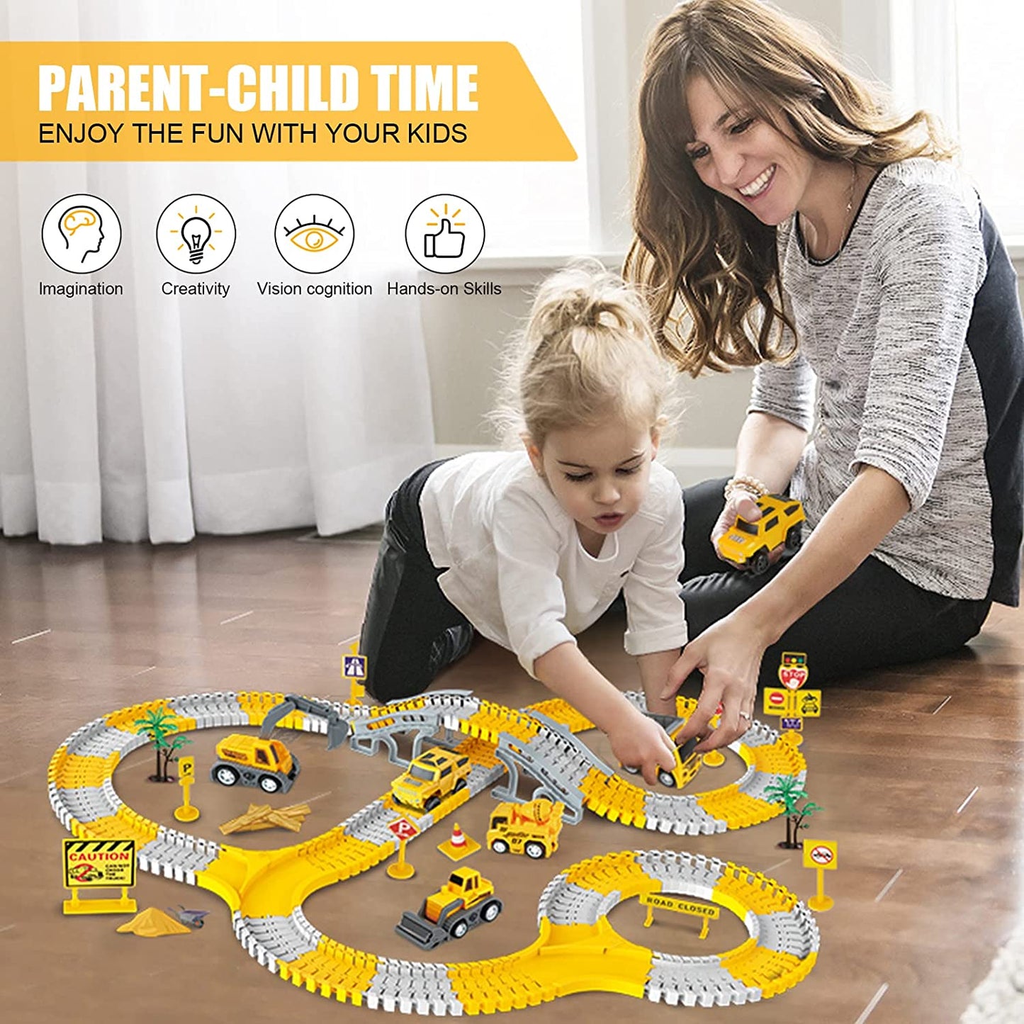 Construction Track Playset Building Toy