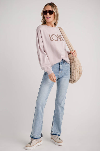 Risen Holly High Rise Straightleg Exposed Hem Jeans